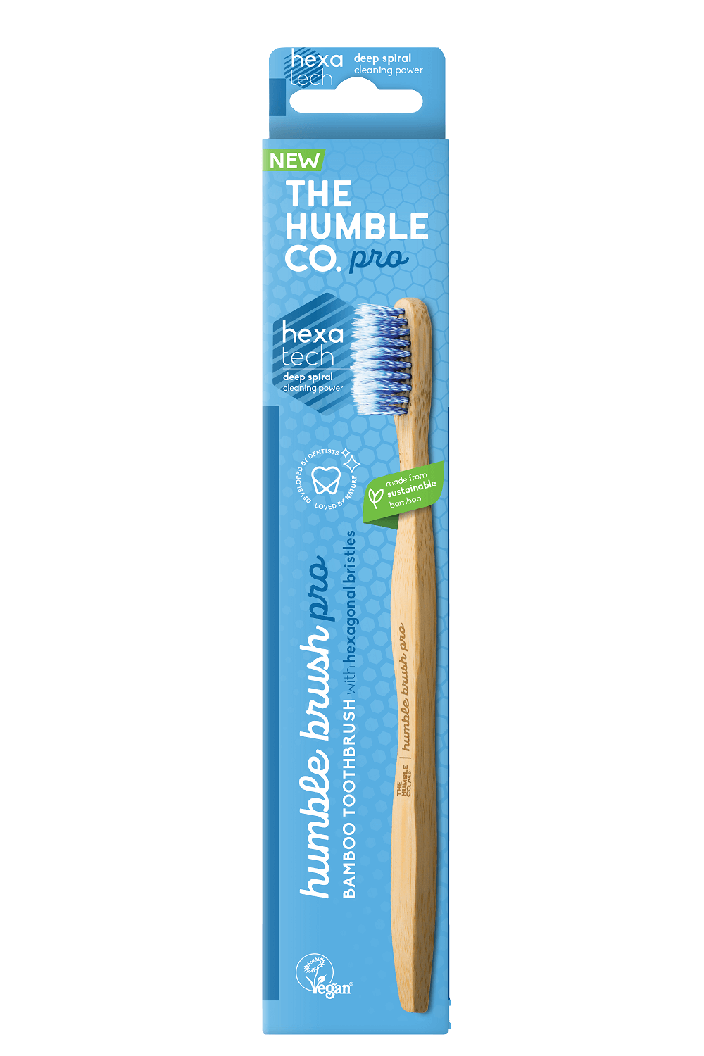 מברשת שיניים PRO ספירלית, כחול - Humble Brush