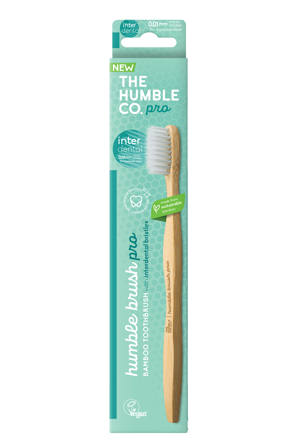 מברשת שיניים PRO עם סיבים דקים במיוחד, לבן - Humble Brush